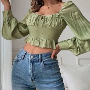 Like New Green Blouse